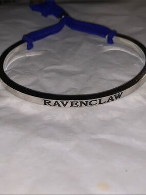 Ravenclaw Silver Bracelet with Blue Cord